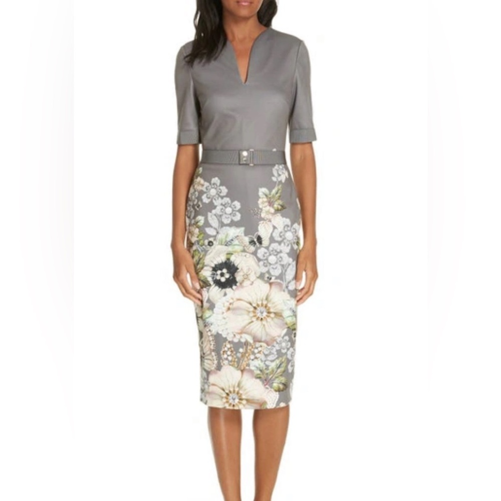 Ted Baker London Wendala Gem Gardens Body-Con Dress
